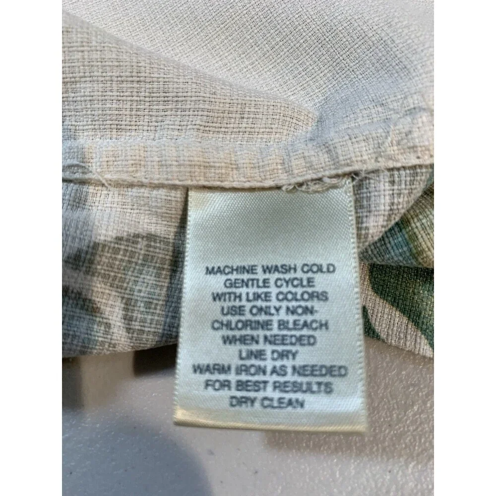 Island Shores Hawaiian Shirt Mens Large 100% Washable Silk Button Up Large - Picture 16 of 16